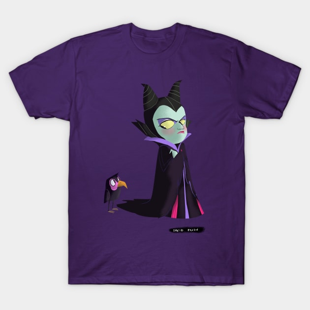 Little Maleficent T-Shirt by davidpavon